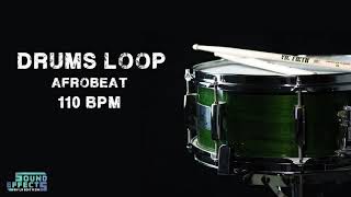 FREE DRUMS LOOP  Afrobeat  110 BPM 🥁 [upl. by Elatnahs]