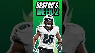 Top 5 RBs for Week 2 fantasyfootball nfl [upl. by Adiv]