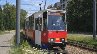 Poland Bydgoszcz tram 5 ride from Garbary to Dworzec Wschód [upl. by Peadar]