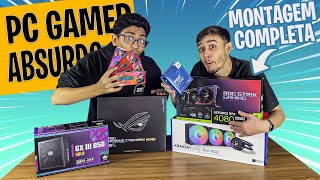 Montamos um PC GAMER ABSURDO em 2024 c RTX 4080 Super  i7 14700KF Montagem passo a passo [upl. by Zetram774]