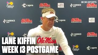 Lane Kiffin speaks to the media after No 9 Ole Miss loses to Florida  Press Conference [upl. by Nirb]