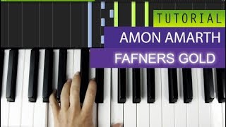 Amon Amarth  Fafners Gold  Piano Tutorial  Midi Download [upl. by Draw]