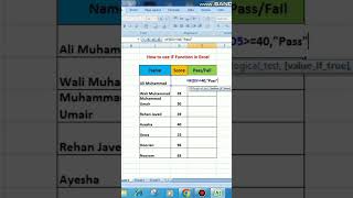 Excel if function  Excel if formula  Excel if formulas and functions  Excel if statements [upl. by Nnaarual190]