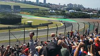 GP Interlagos F1 2021 l Setor G l Ultrapassagem Ham x Max [upl. by Ilyse901]