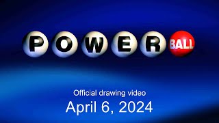 Powerball drawing for April 6 2024 [upl. by Aynnek850]