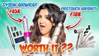 Protouch Airshot ₹18K vs Dyson Airwrap ₹45K Worth It madhushreee [upl. by Donadee]