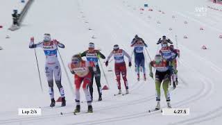 VM Seefeld 2019 Längdskidor Sprintstafett DamerHerrar [upl. by Nirehtak322]