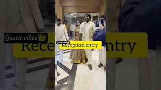 vaisu reception entry vera level 😍wedding trending shortvideo [upl. by Alleuqahs222]