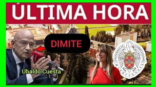 ÚLTIMAHORA  VICERRECTOR DE LA COMPLUTENSE DIMITE [upl. by Hedve]