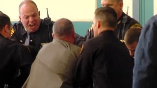 Fight breaks out in Ohio courtroom after murder sentencing [upl. by Adiuqram]