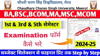 ccsu exam form fill 2024 ccsu examination form kaise bhare 2024 ccsu examination form 2024 [upl. by Hagerman]