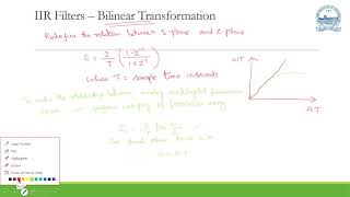 Bilinear Transformation Technique for IIR FIlter Design [upl. by Atirat249]