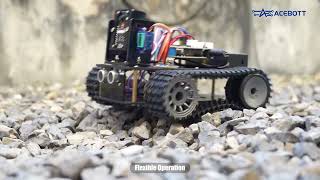 ACEBOTT ESP32 Robot Tank Car Kit [upl. by Conrad]