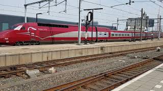 Thalys 4535  4532 arriving at Amsterdam Central Station on 25619 [upl. by Mir903]