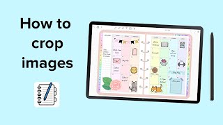How to crop images  Penly app tutorial [upl. by Nhguahs]