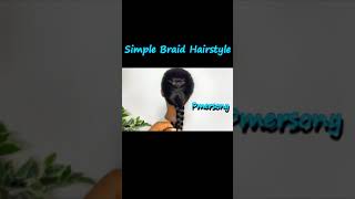 Easy Single Braid Hairstyle For School [upl. by Farhsa]