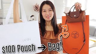 Haul Longchamp conversion kit more Bali outfits Hermès unboxing baby Cs haul etc [upl. by Abdulla]