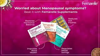 Femarelles plantbased supplements for Menopause [upl. by Auqinihs240]