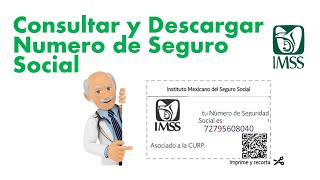 Como Consultar y Descargar Mi NUMERO de SEGURO SOCIAL NSS l IMSS 2021 [upl. by Issiah]