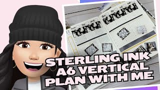 Sterling Ink  a6 Vertical  Plan With Me [upl. by Leshia]