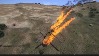 ArmA 3 Survivable Helicopter Crash Script [upl. by Lorenzana77]