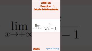 Exercice 1 Limites 2BAC Maths [upl. by Nahn747]