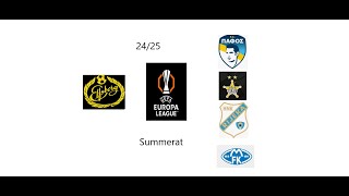 Elfsborgs Europa League Kval 2425 Summerat i 1 Video [upl. by Edvard]