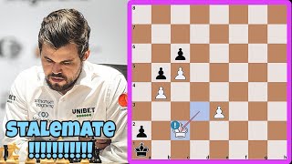 A Brilliant Stalemate Lines Prediction By Carlsen And Topalov 🔥🥶 [upl. by Nollat]