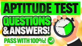 APTITUDE TEST QUESTIONS amp ANSWERS How to PASS an APTITUDE TEST PASS your TEST with 100 [upl. by Reiser]