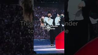 The way Taylor Swift described her story when she brought Travis Kelce on stage at the Eras Tour [upl. by Larrej]