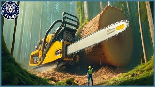 199 Incredible Fastest Big Chainsaw Cutting Tree Machines ▶18 [upl. by Waite]