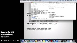 Intro to the OS X Command Line  James Stewart [upl. by Adnic]