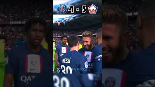 PSG vs LOSC  stoppage time goal from messi [upl. by Nnalyrehs267]