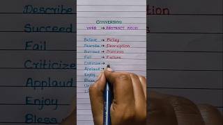 Verb vs Abstract Noun  Learn English  Graze Education [upl. by Anelem]