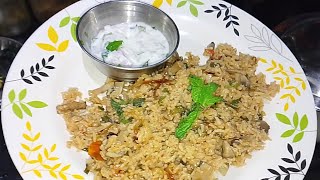 mushroom biryani recipe 😋 [upl. by Montagu]