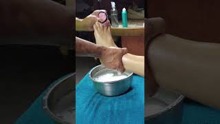 ASMR Great Massage Leg and Foot Reflexology Scrub to Fight Stress by Male Therapist asmr short [upl. by Layman]