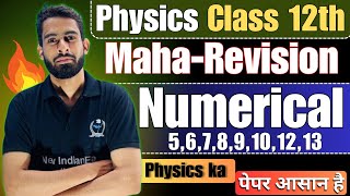 MahaRevision Physics Class 12th  Complete Numericals newindianera board2024 [upl. by Adyol]