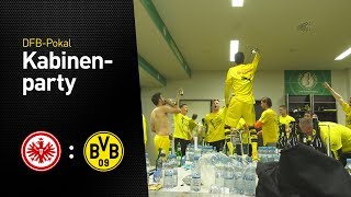 BVBKabinenparty nach Pokalsieg  Eintracht Frankfurt  BVB 12 [upl. by Oskar219]