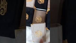 Mini Pocket size Velvet Quran Pak ❤ islam islamicgifts bridalset gift quran box shahquran [upl. by Hnoj]