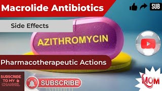 Azithromycin 500mg 250mg Antibiotics Pharmacological Action Side effects [upl. by Llatsyrc]