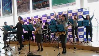 富士山静岡空港開港1５周年祭 ANA Team HND Orchestra １部【4K】Mt Fuji Shizuoka Airport Opening 15th Anniversary part1 [upl. by Cinda697]