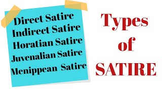 Satire and Types of Satire  Satire  form of poetry  Horatian Menippean Juvenalian Satire [upl. by Hoeg]