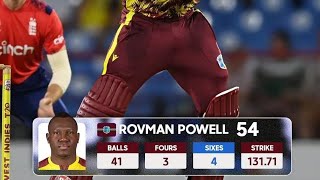 Captain Rovman Powell with a patient knock to keep west indies alive [upl. by Aelat]