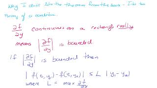 Checkability Theorem for Existence and Uniqueness for multidimensions [upl. by Ennaharas]