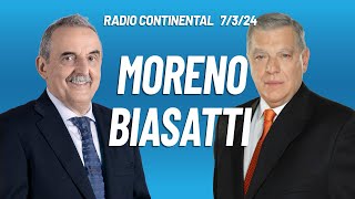 Guillermo Moreno con Santo Biasatti en Radio Continental 7324 [upl. by Lynnette]