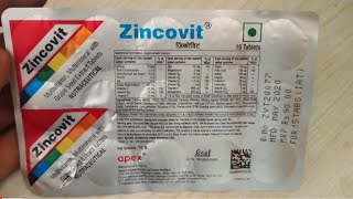 Zincovit Tablet Uses  Multivitamin amp MultiMineral With Grape Seed Extract [upl. by Kelly2]