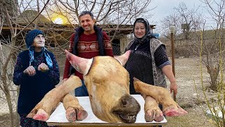 Traditional Azerbaijani Food  Country Life Vlog Azerbaijan [upl. by Bessy671]