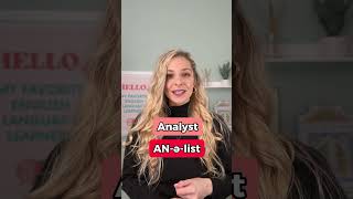 Can you pronounce ANALYZE ANALYSIS ANALYST pronunciation learnenglish americanenglish [upl. by Harvie]