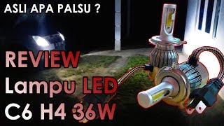 Review Lampu LED C6 H4 Untuk Headlamp [upl. by Gearalt883]