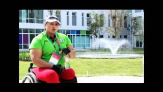 Angeles Ortiz Mexico interview at 2011 Parapan American Games in Guadalajara Mexico [upl. by Kamillah]